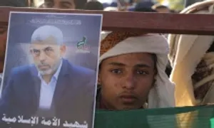 Israel rải truyền đơn in ảnh thi thể thủ lĩnh Hamas xuống Gaza